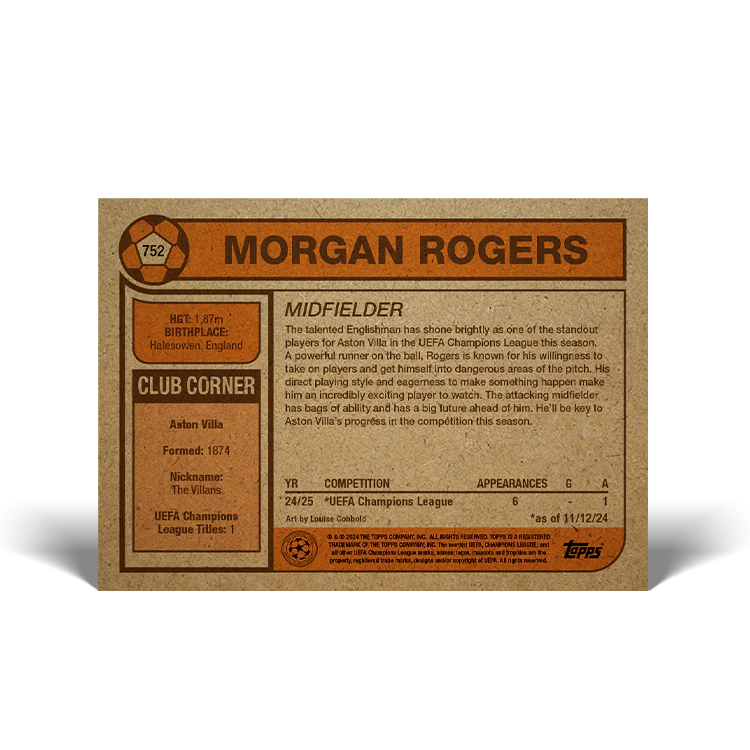 UCC Living Set Card 752 - Morgan Rogers