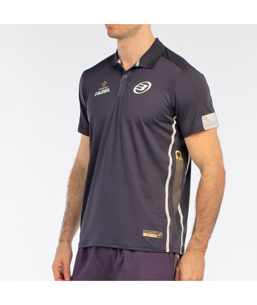 POLO SHIRT BULLPADEL BOGUE CHARCOAL
