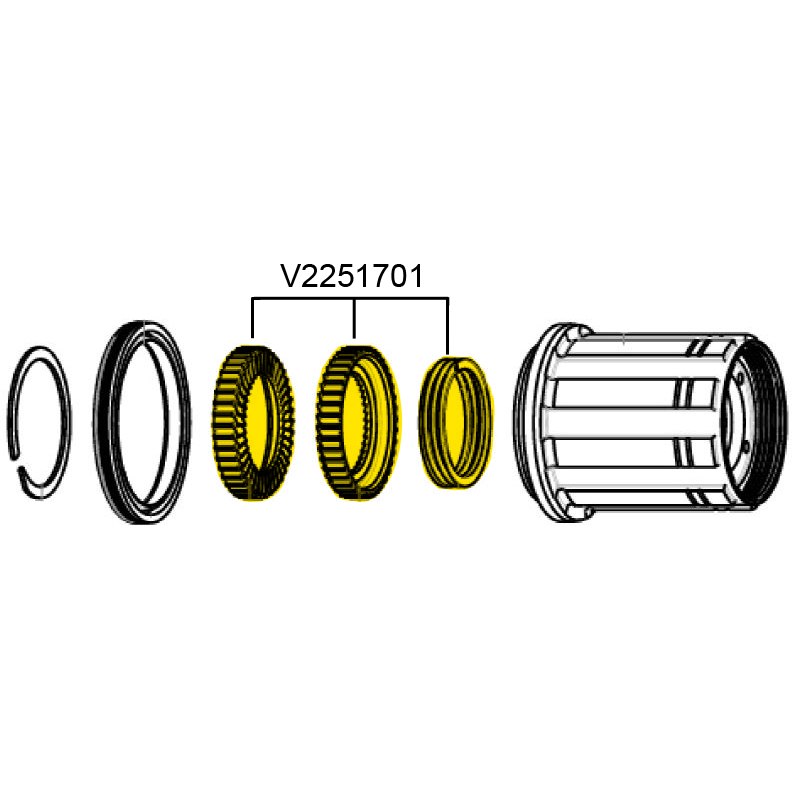 Mavic 2 Ratchets incl. spring + grease for ID360 - V2251701