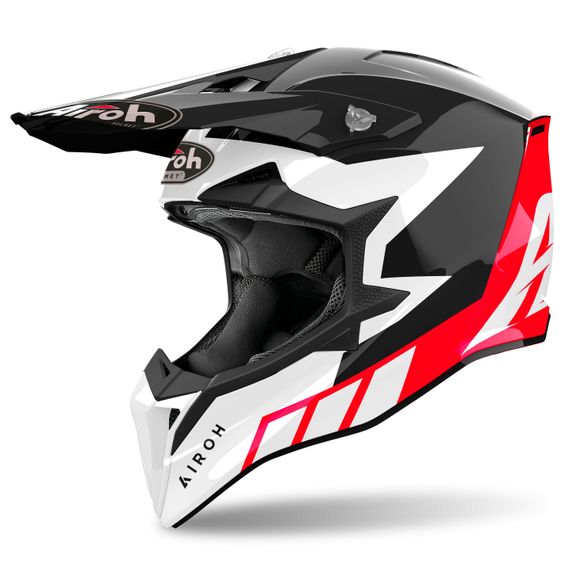 Casque cross Airoh WRAAAP - RELOADED 2024 - Noir / RougeRef : AR1378