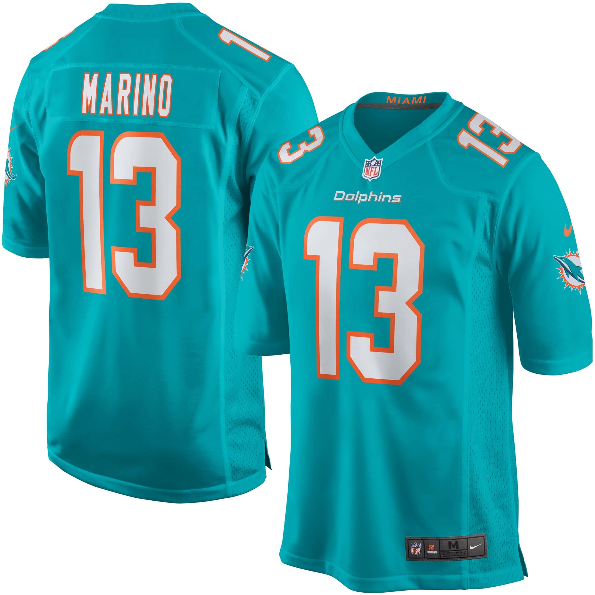 Dan Marino #13 Miami Dolphins Nike Game NFL Jersey Aqua