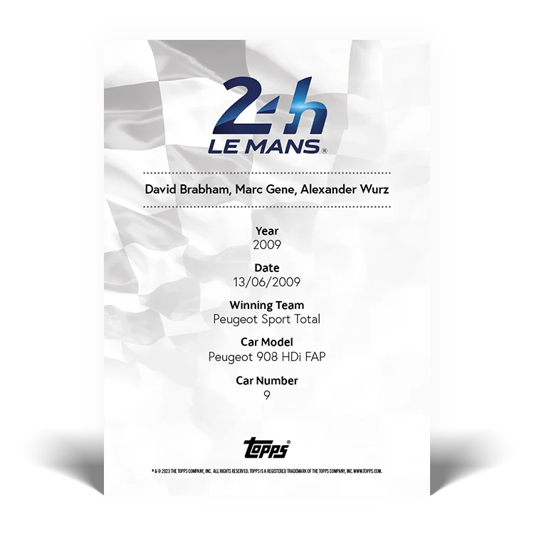 2023 Topps 24H of Le Mans Poster Art #64 - Topps UK