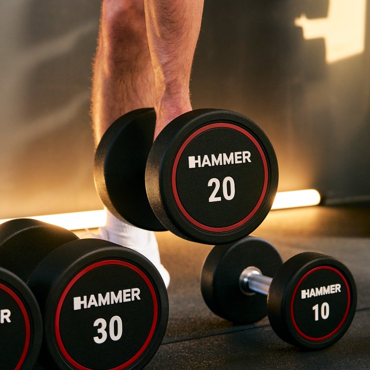 Compact dumbbells PU 2,5 - 40 kg