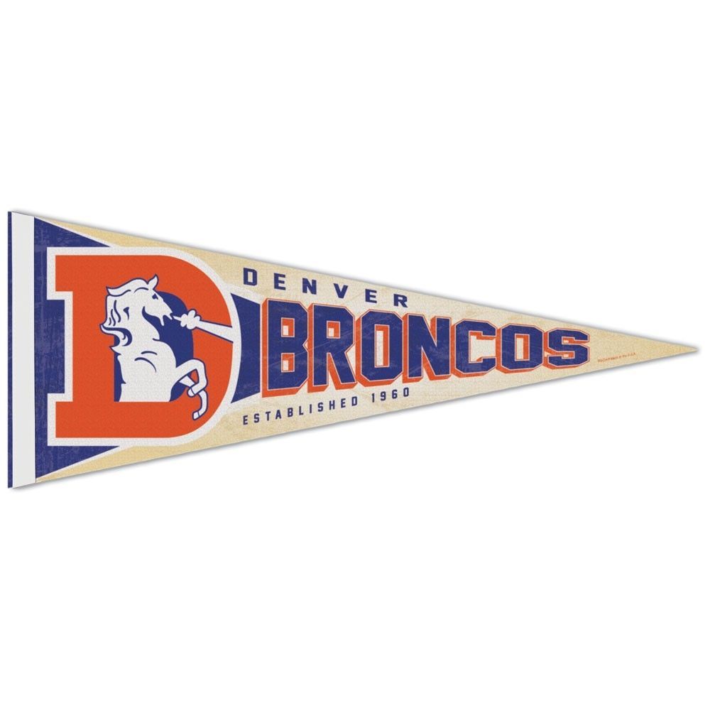 Denver Broncos Premium Throwback NFL Pennant