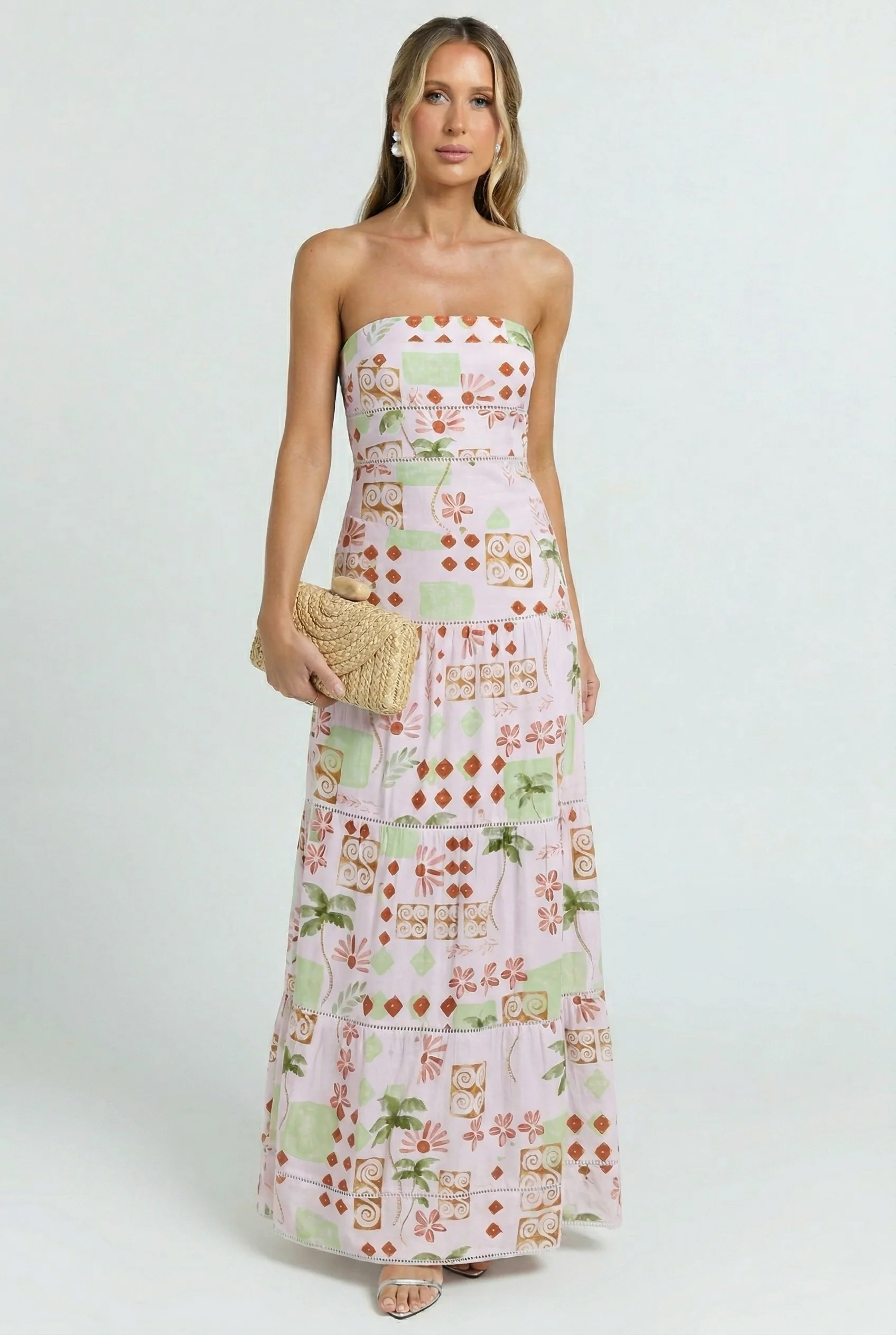 Vintage Palm Maxi Dress
