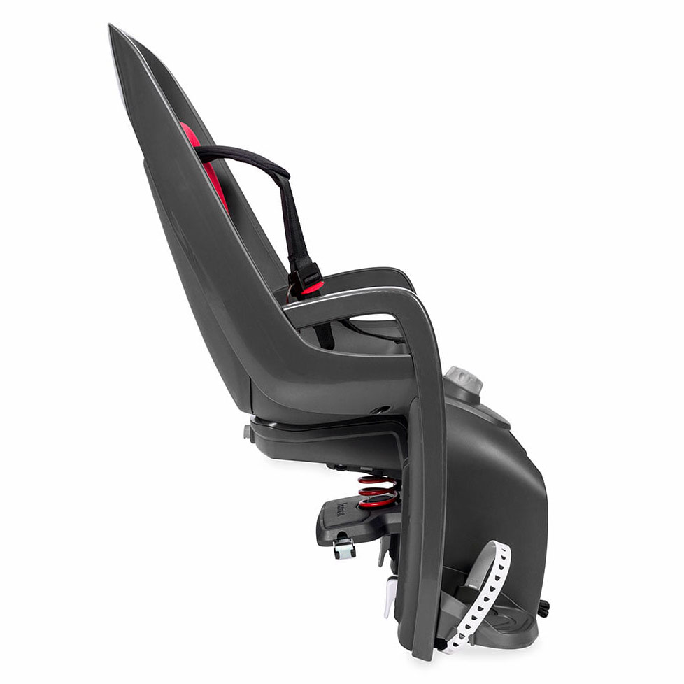 Hamax Caress Child Bike Seat for Carrier Mounting - grey/red