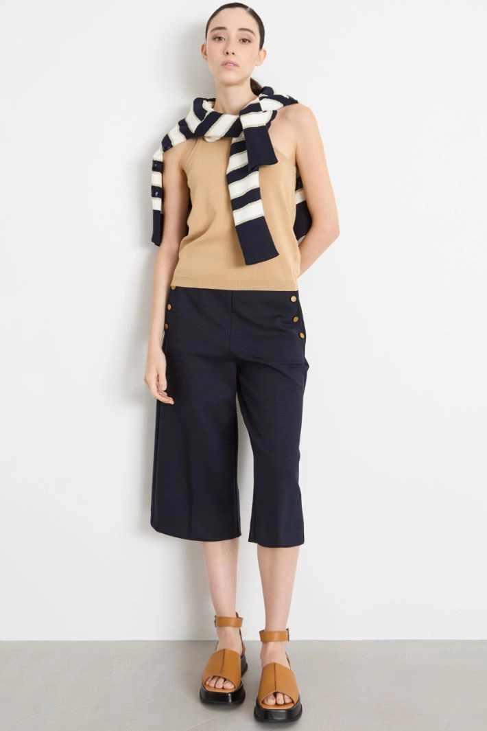 Halterneck top - CAMEL