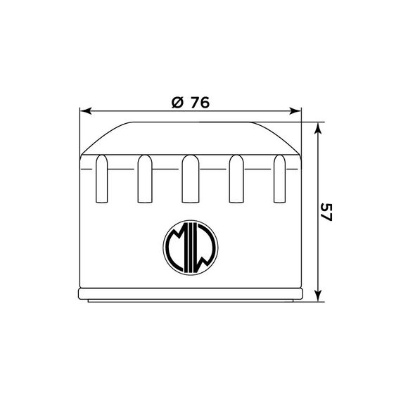 Meiwa 268165 oil filter original typeRef : 268165