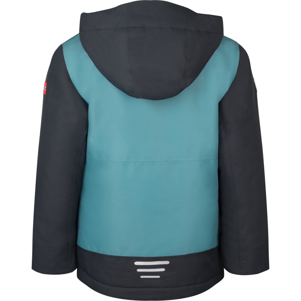 Trollkids Rauland Jacket Kids - Stormy Blue/Black/Flame Orange