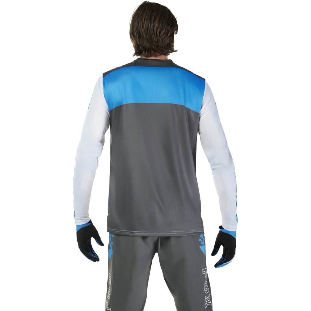 FOX Ranger Longsleeve MTB Jersey Men - Digi Image - white