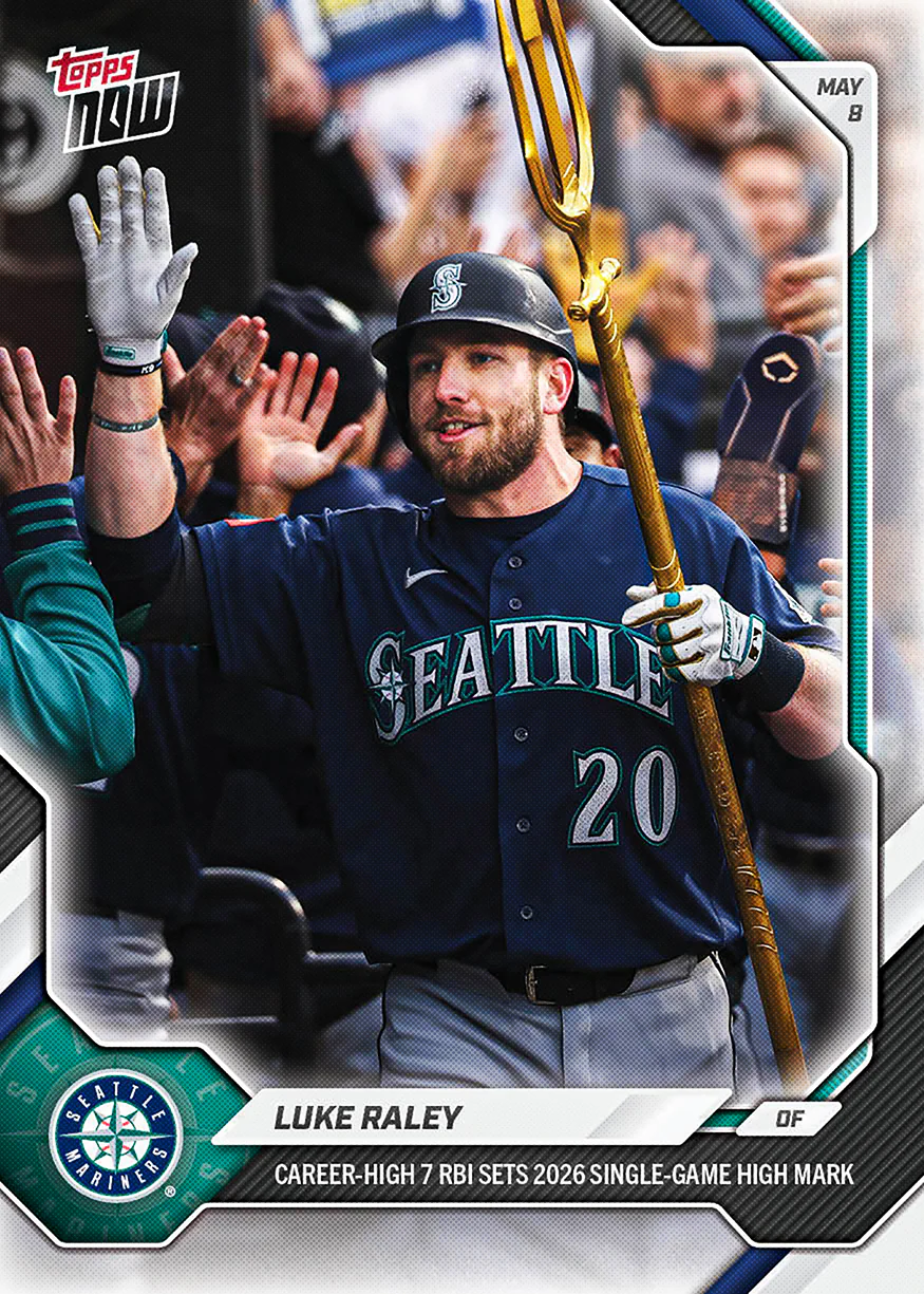Luke Raley - 2026 MLB Topps NOW® - Card 177 - PR: 548