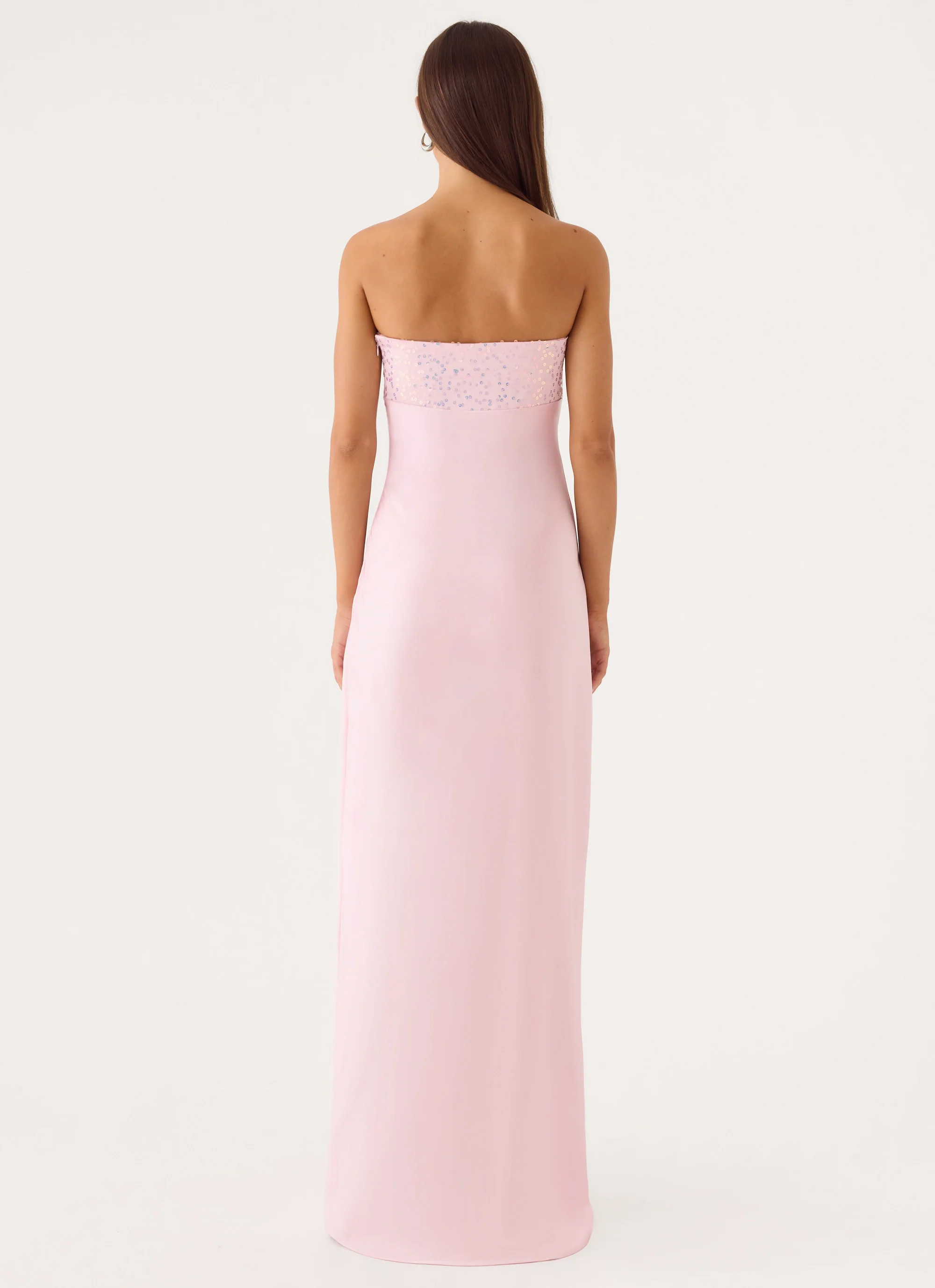 Lucienne Strapless Maxi Dress - Pink