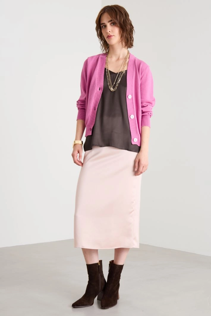 Cotton cardigan - PINK