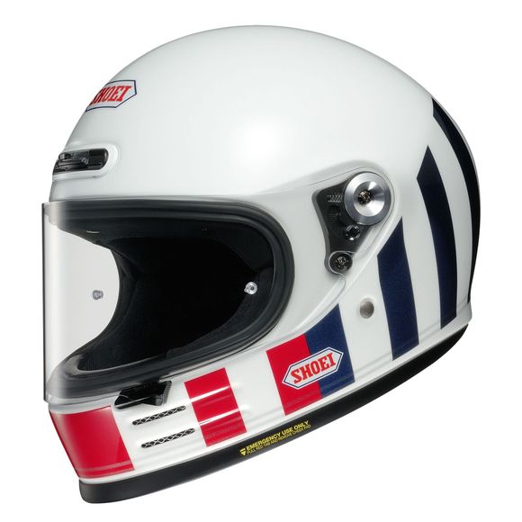Casque intégral Shoei GLAMSTER RESURRECTION - Blanc / BleuRef : SI0396-C7768