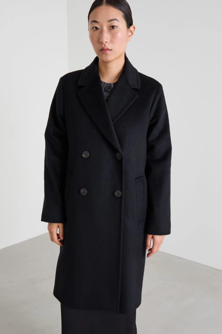 Broadcloth coat - BLACK
