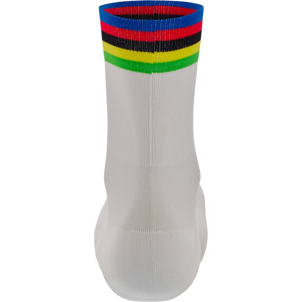 Santini UCI Official World Champion Cycling Socks RE652HPWC - white BI