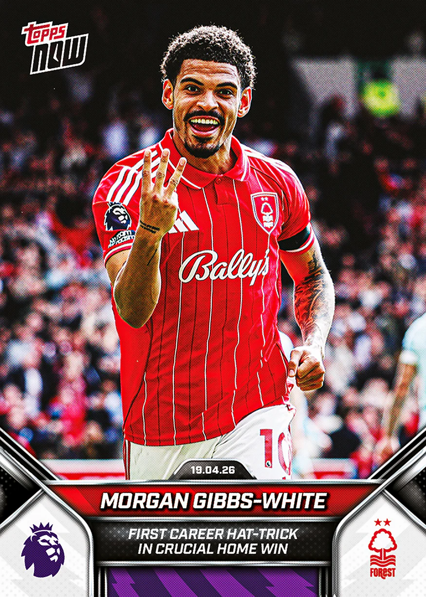 Morgan Gibbs-White - 2025-26 Premier League Topps NOW® - Card 175
