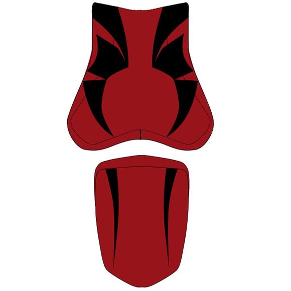 Housse de selle Bagster Rouge Foncé/NoirRef : 2207G