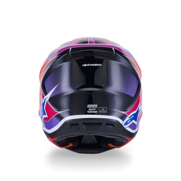Casque cross Alpinestars S-M7 FUSE 2026 - Bleu / VioletRef : AP4044