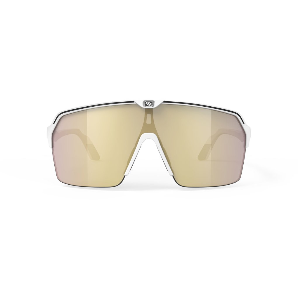 Rudy Project Spinshield Air Glasses - White Matte/Multilaser Gold