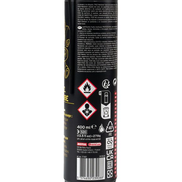 Degrippant Motul P4 E.Z. LUBE 400ML UniverselRef : MOT0153 / 111651