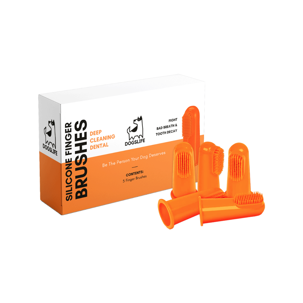 Dogslife Silicone Finger Toothbrushes - 5 pieces