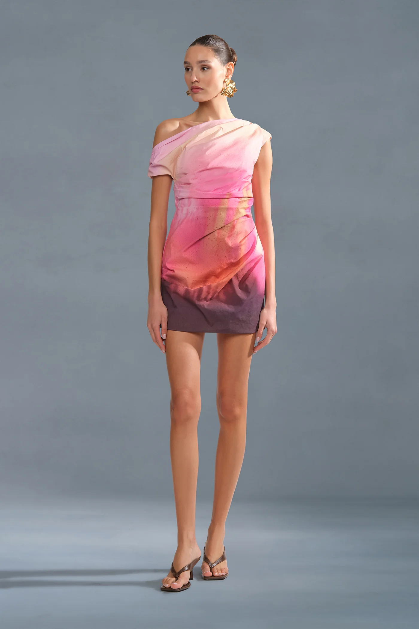 Ysella Off The Shoulder Mini-Pink