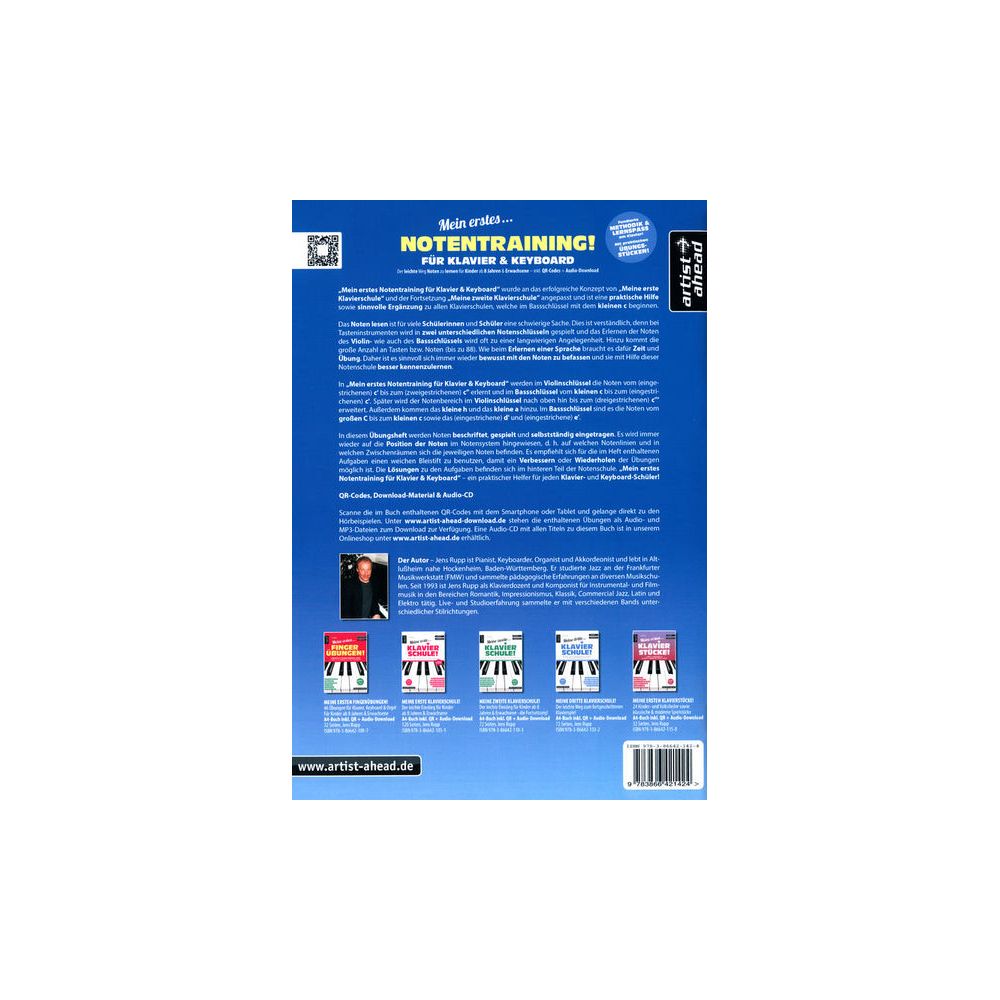 Artist Ahead Musikverlag Mein erstes Notentraining – Thomann Ireland