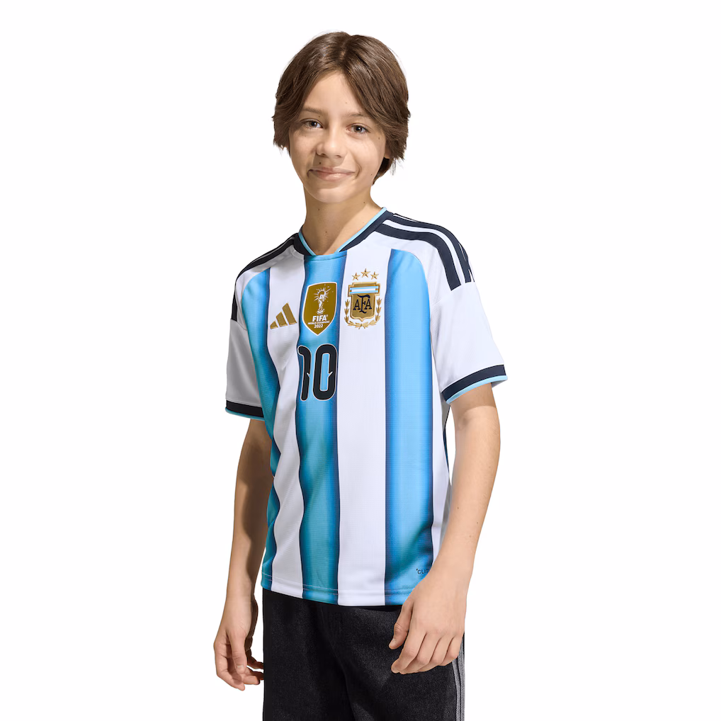 Lionel Messi Argentina National Team  Youth FIFA x World Cup 2026 Home Replica Jersey - White
