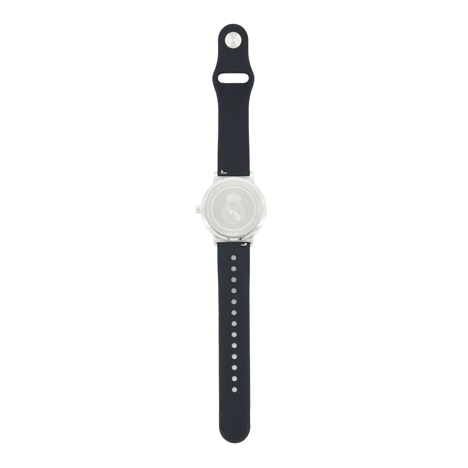 Analogue Watch Silicone Strap Black