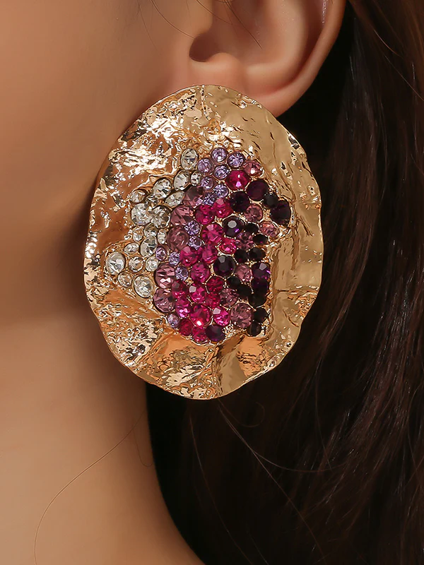 Geometric Shiny Earrings Accessories