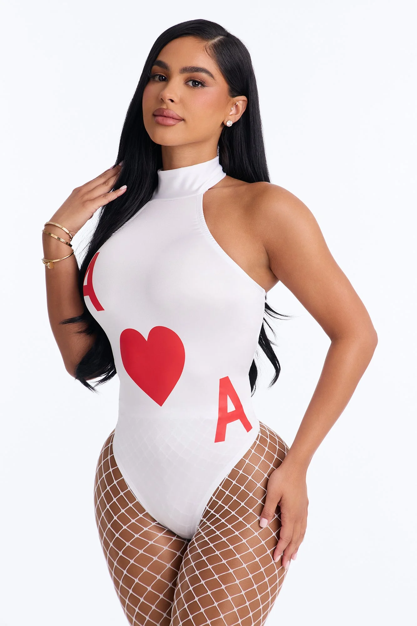 Heart Of Desire 2 Piece Costume Set - White