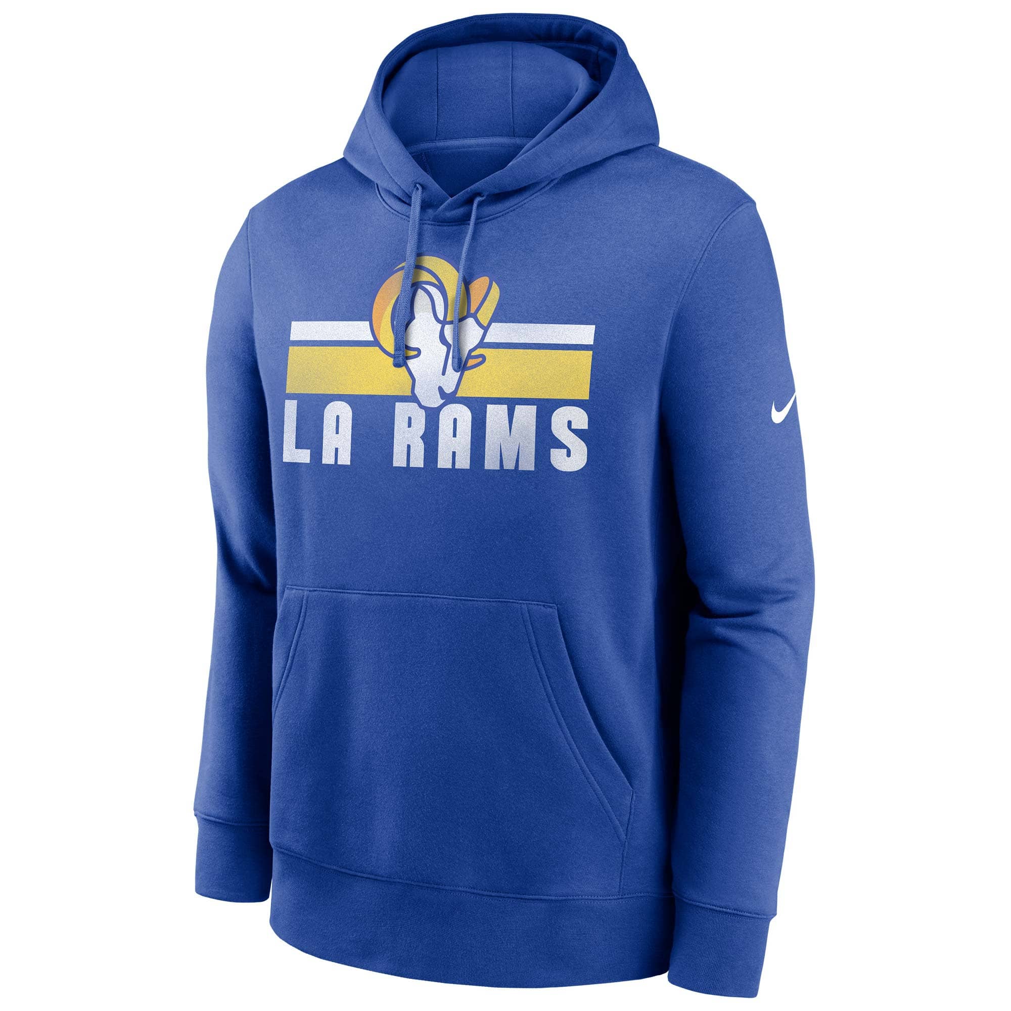 Los Angeles Rams Team Stripes Nike Club NFL Hoodie Blue