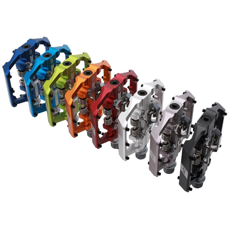 HT D1 DUO Clipless / Flat Pedals - orange