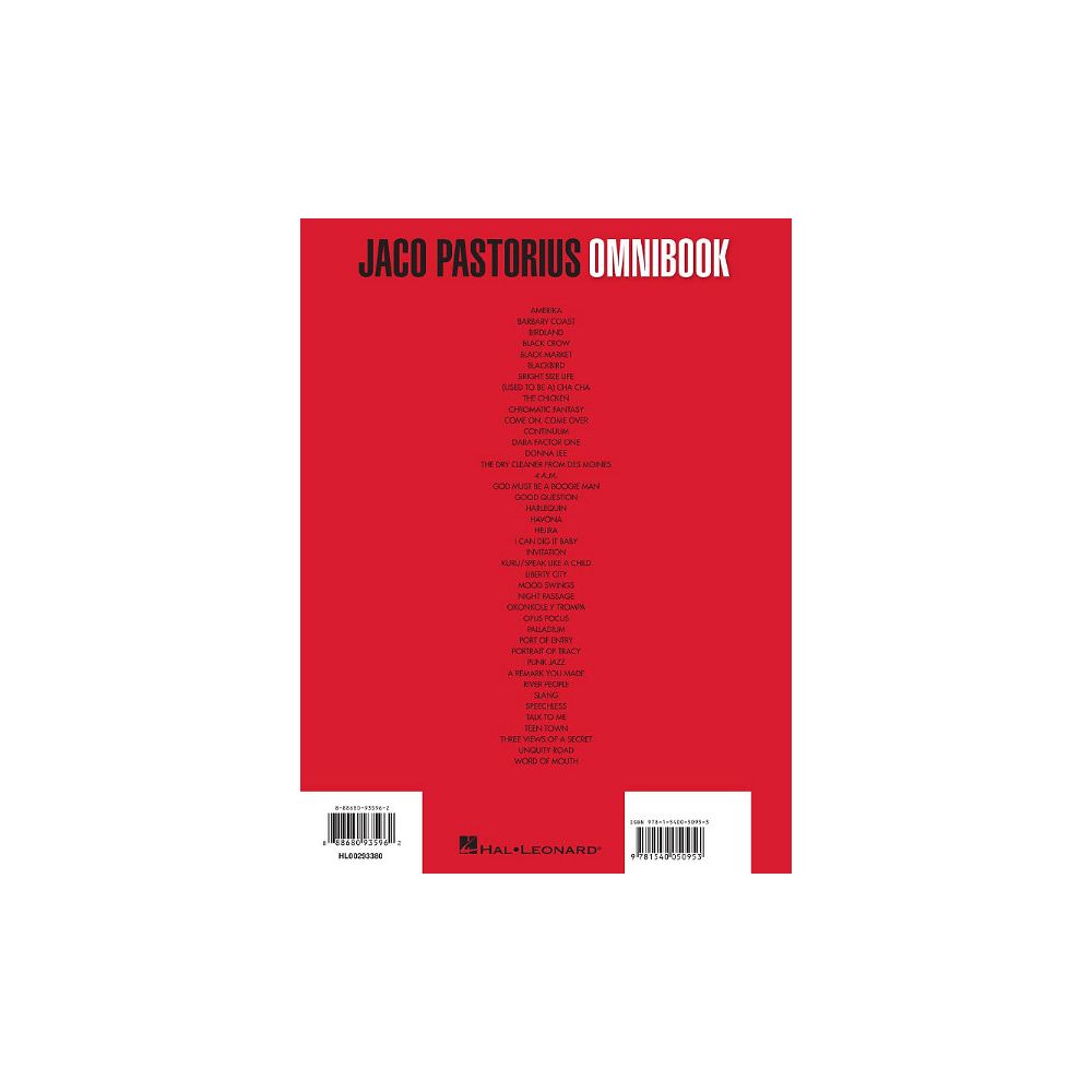 Hal Leonard Jaco Pastorius Omnibook – Thomann Ireland