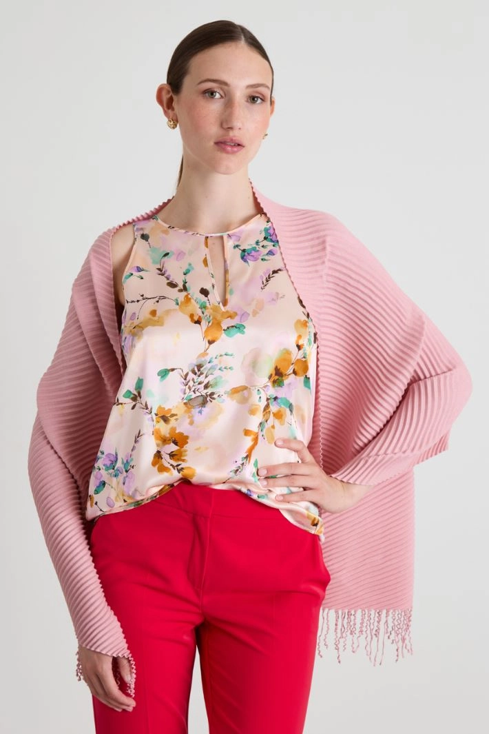 Pleated stole - PINK