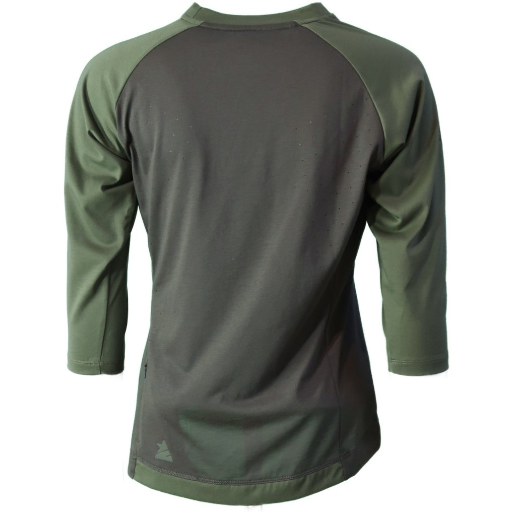 Zimtstern PureFlowz 3/4 Sleeve MTB-Shirt Women - forest night/bronze green