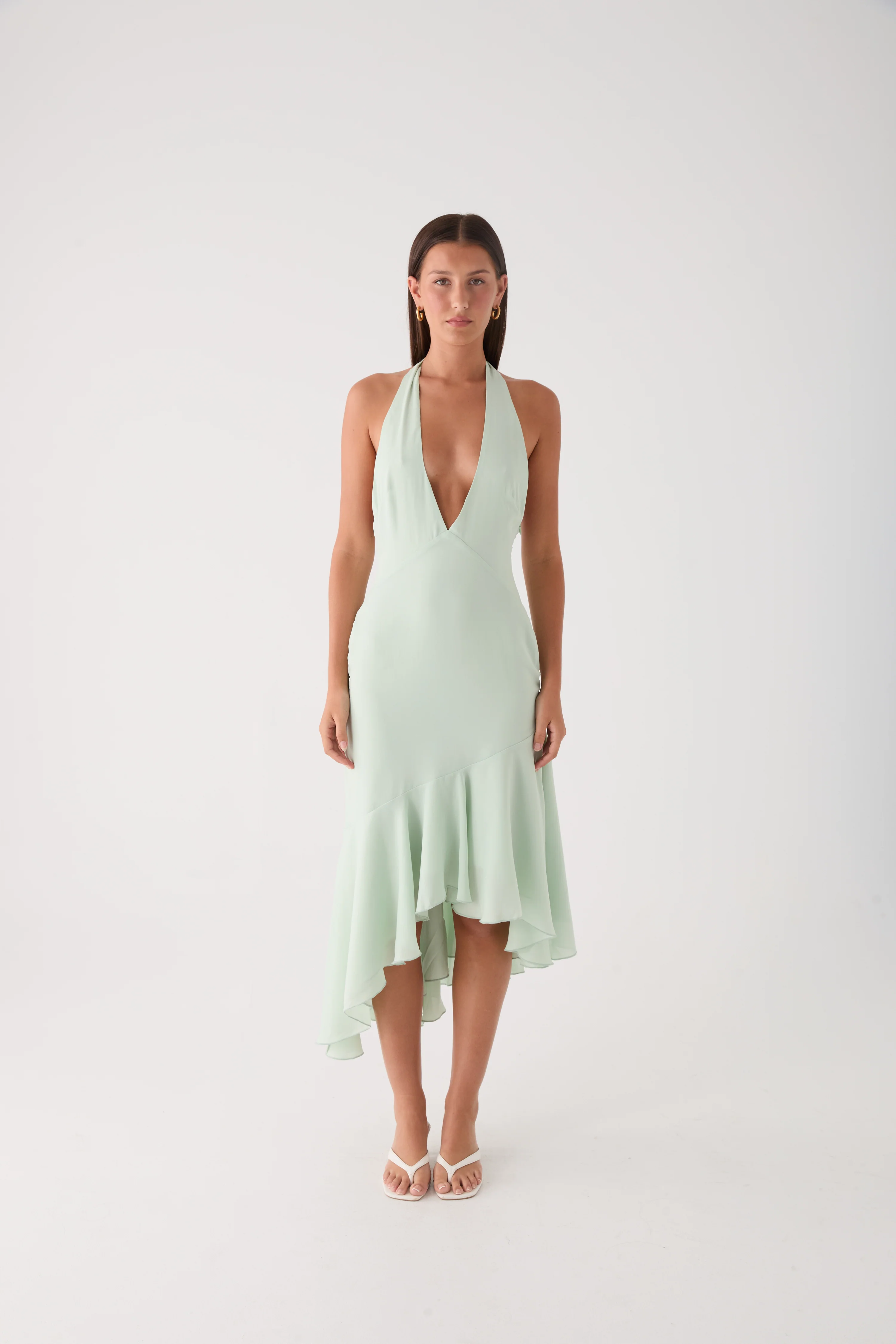 Darline Midi Dress - Pistachio