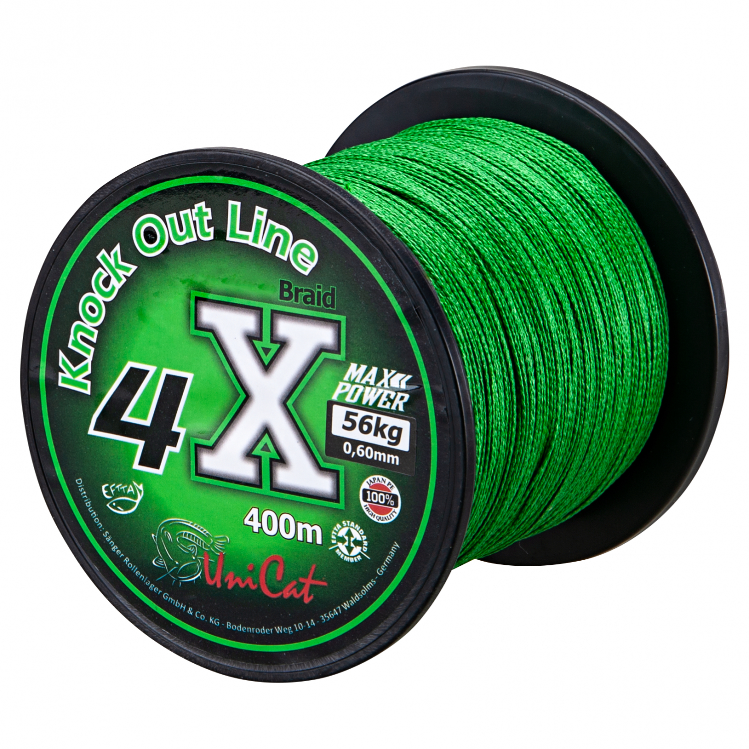 Uni Cat Catfish Line 4X Braid Knock Out Line (400 m)