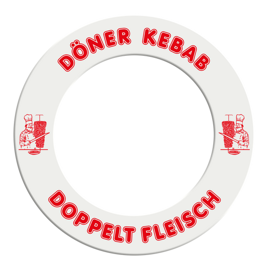 McDart Döner Kebab Dartboard Surround - With Custom Text