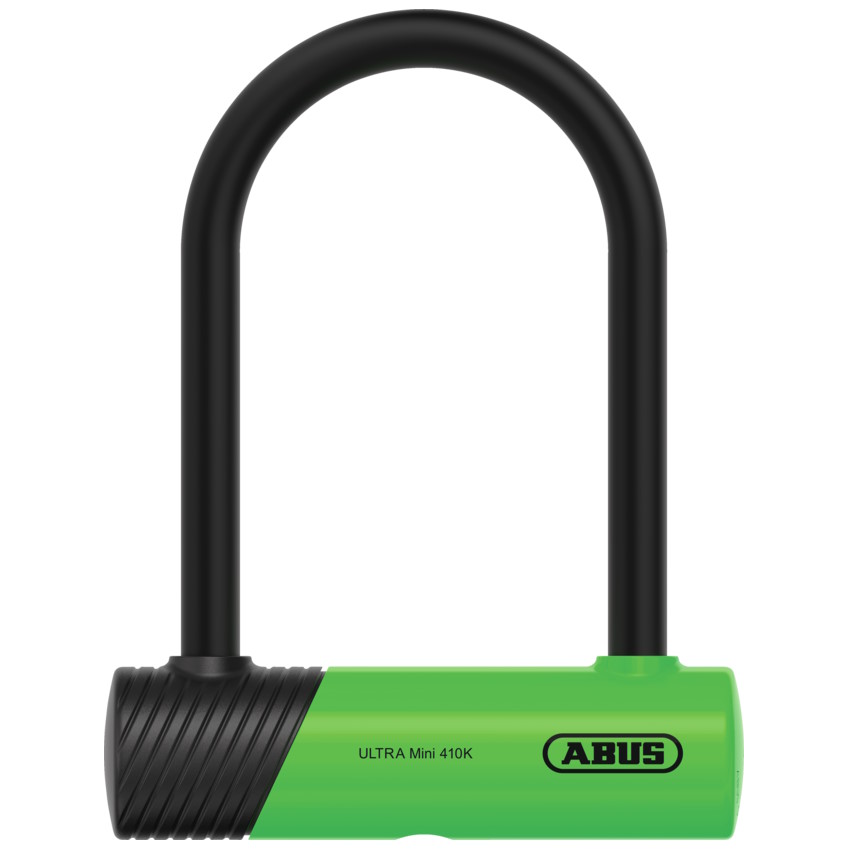 ABUS Ultra Mini 410K/150HB140 U-Lock 140x106 mm + Frame Bracket SH34 - green