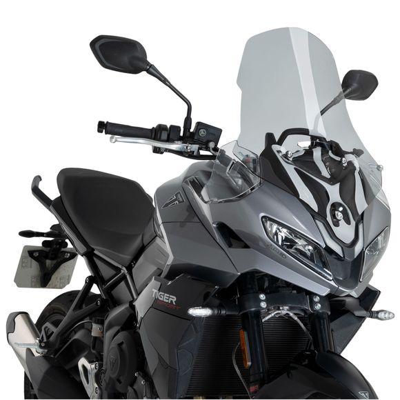 Bulle Puig TOURING (+ 9 cm) - GrisTRIUMPH 800 TIGER SPORT 800 - 2025Ref : PUI0903