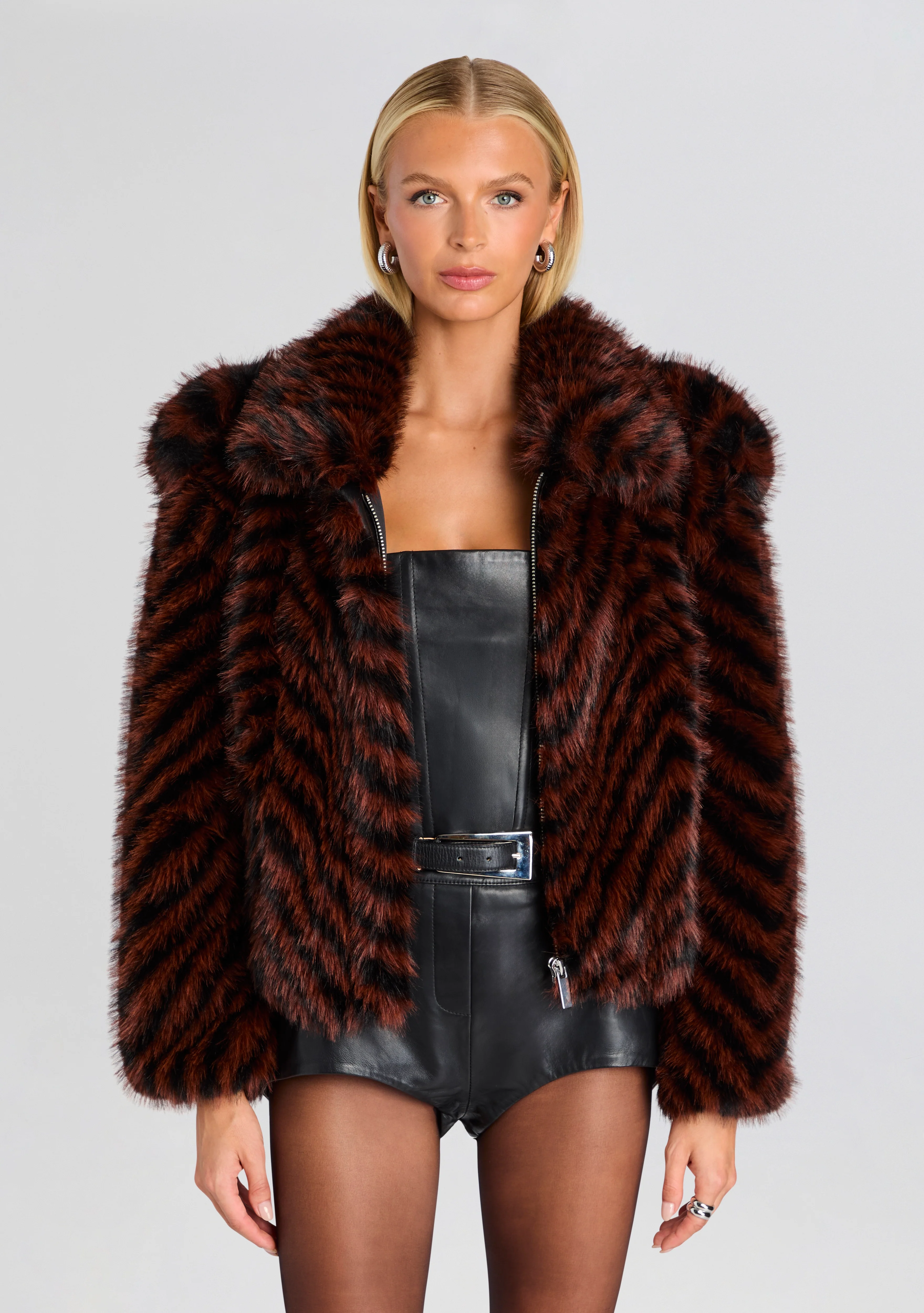 Segrid Faux Fur Bomber