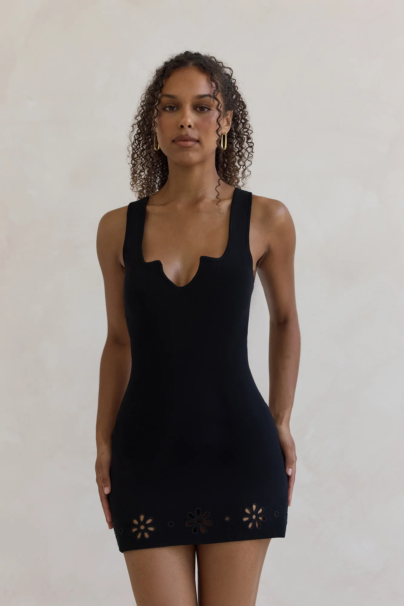 Soft Girl Agenda Mini Dress Black