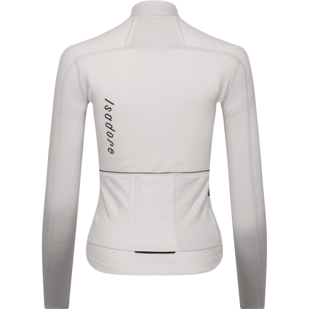 Isadore Signature Merino Tech Long Sleeve Jersey Women - white asparagus