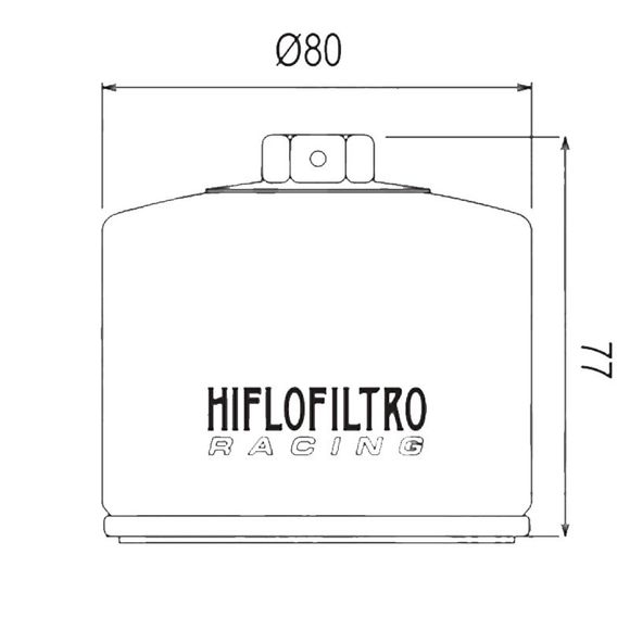 HifloFiltro HF124RC Racing Oil FilterRef: HF0682 / 07120543
