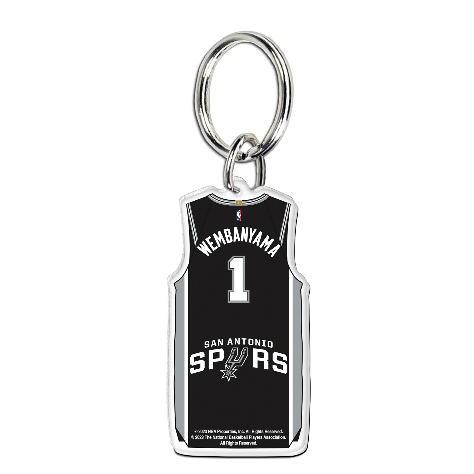 NBA Acrylic Jersey Keyring Victor Wembanyama #1 San Antonio Spurs