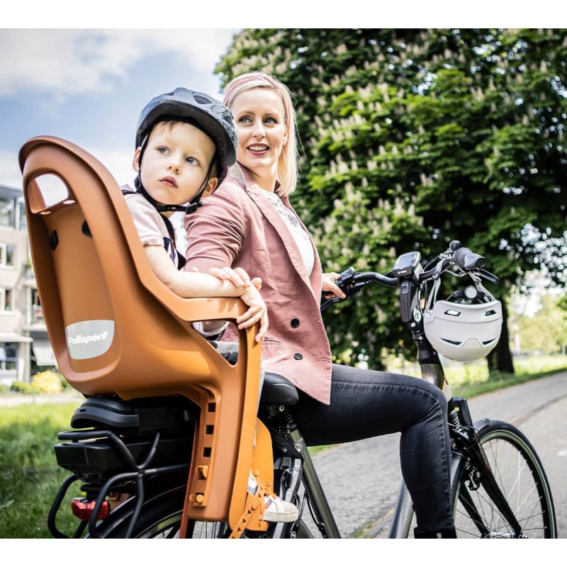 Polisport Groovy Maxi CFS Child Bike Seat for Cargo Rack - black/dark grey