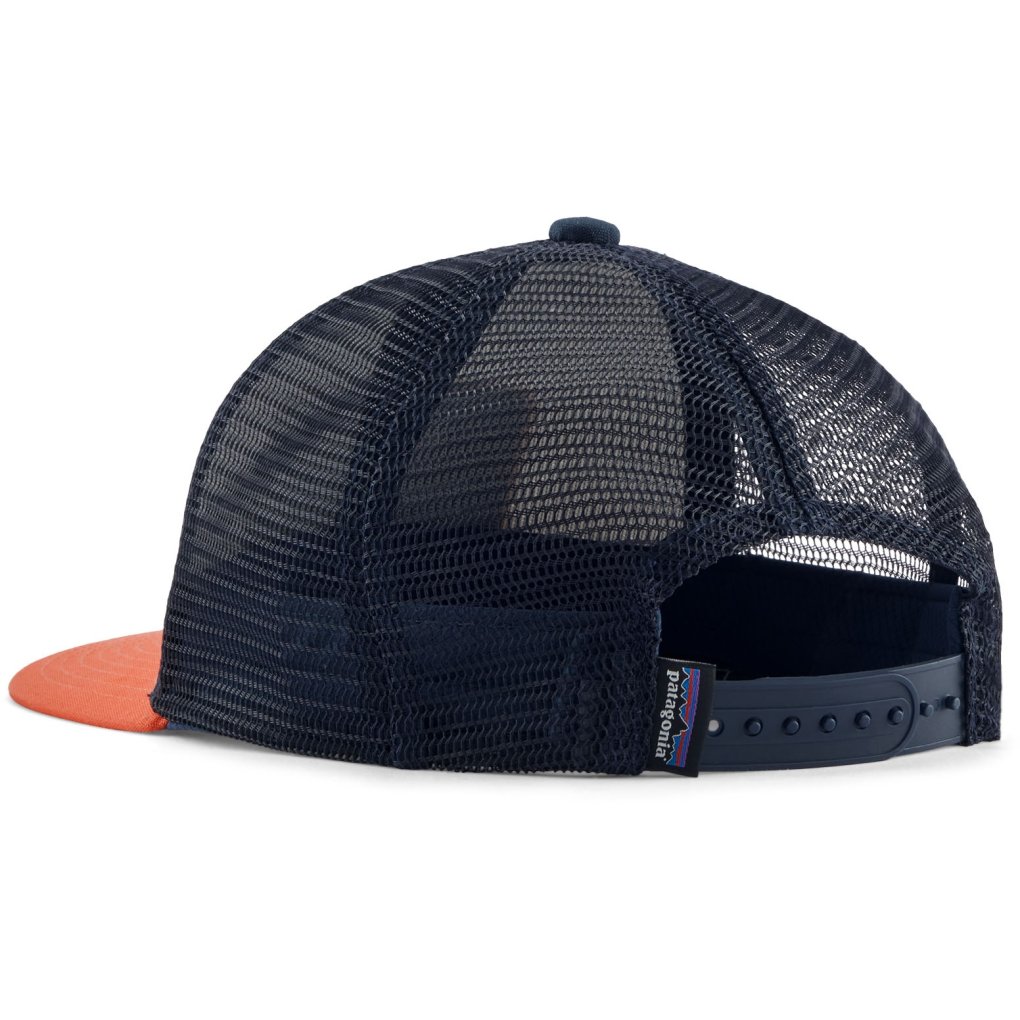 Patagonia Trucker Hat Kids - Ridge Rise Stripe: Coho Coral