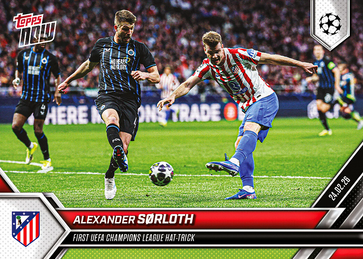Alexander Sørloth - 2025-26 UCL Topps NOW® - Card 94